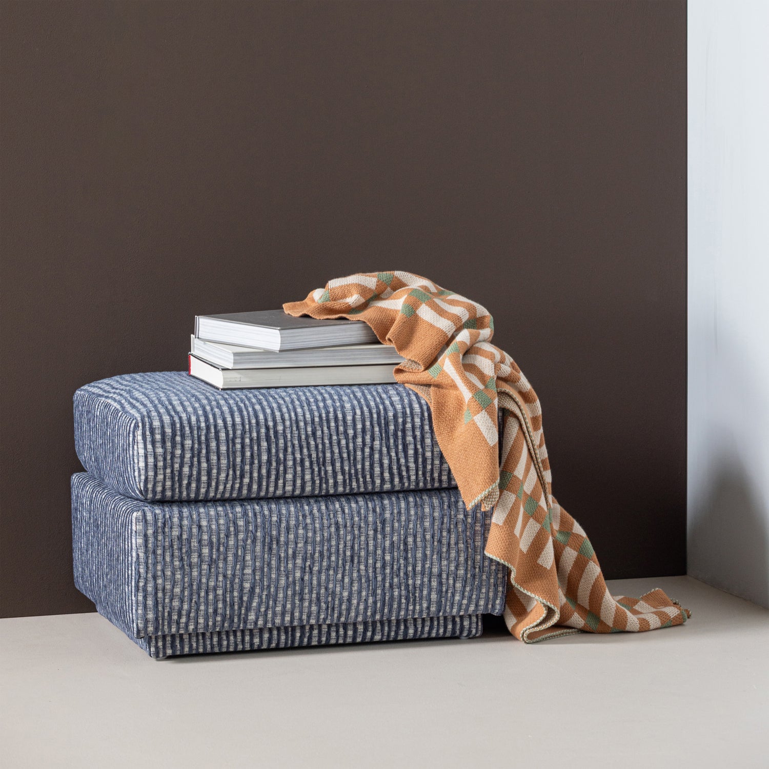 LOU HOCKER MET DESSIN GRIJSBLAUW [fsc]