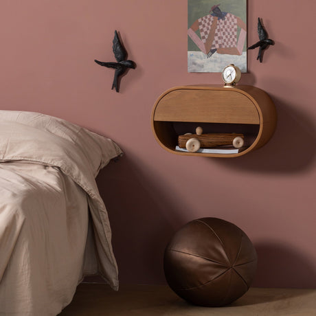 RODEO BAL KUSSEN KLEIN METALLIC WARM BRUIN