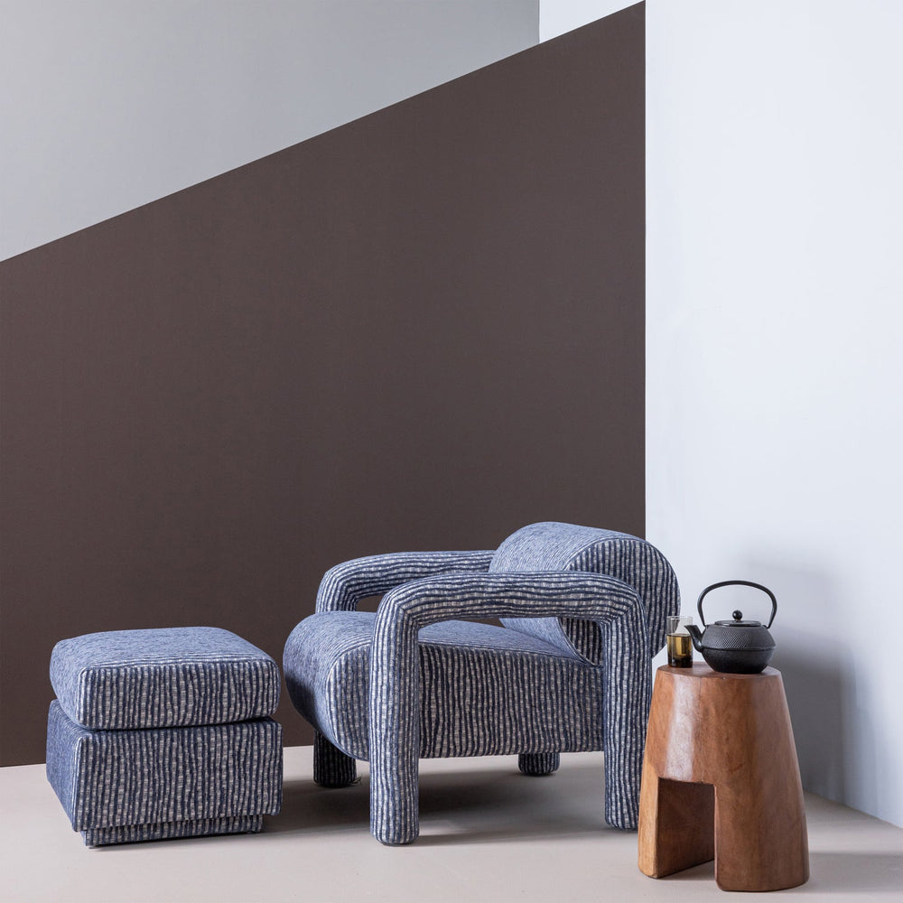 LOU HOCKER MET DESSIN GRIJSBLAUW [fsc]