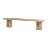 ATO EETBANKJE 180X45 CM MANGOHOUT NATUREL