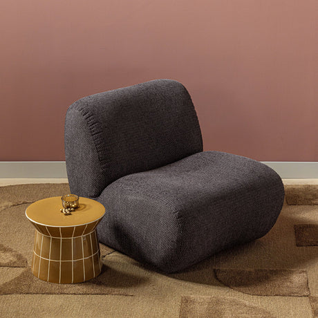 PLU DECORATIEVE BIJZETTAFEL O38X30 CM KERAMIEK HONINGGEEL