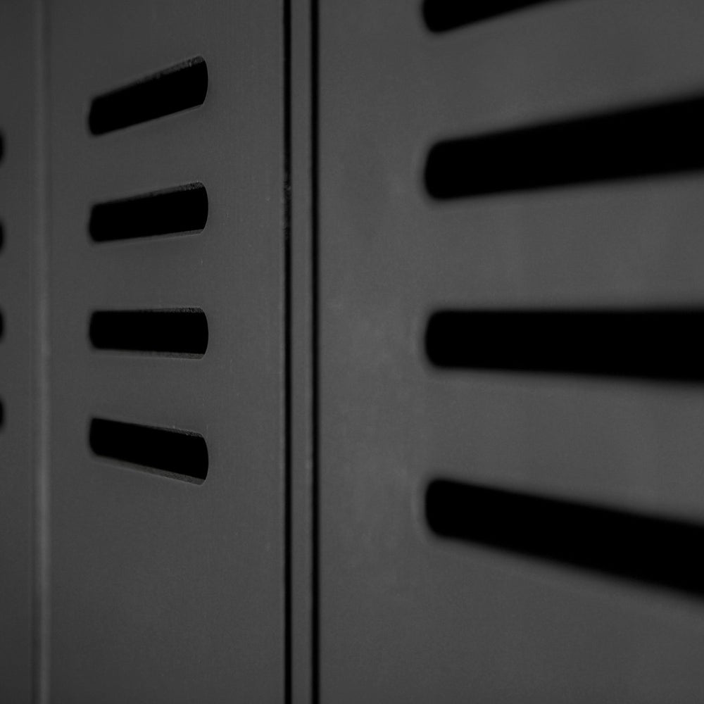 STIJN HOOG 2-DEURS LOCKERKAST ZWART [fsc]