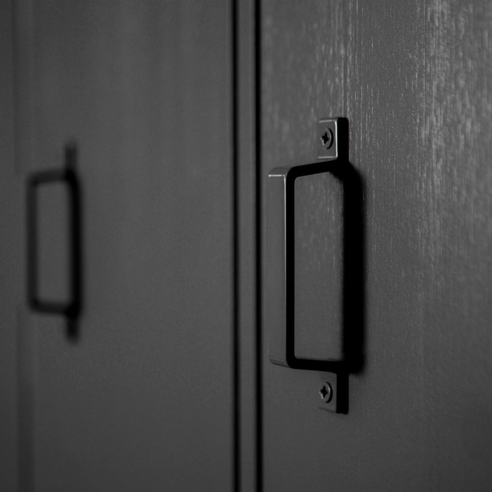 STIJN HOOG 2-DEURS LOCKERKAST ZWART [fsc]