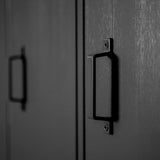 STIJN HOOG 2-DEURS LOCKERKAST ZWART [fsc]