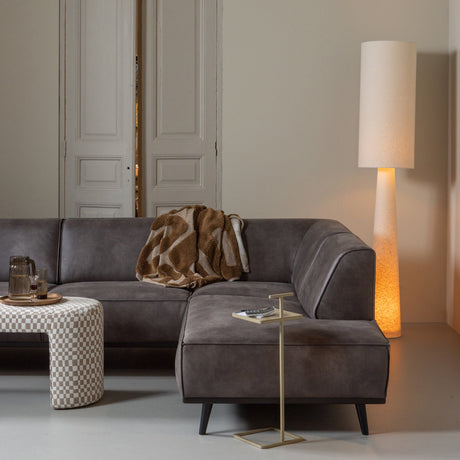 TOSTE BIJZETTAFEL METAAL DONKERZAND