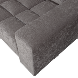 SECOND DATE 2-ZITS BANK VELVET GRIJS