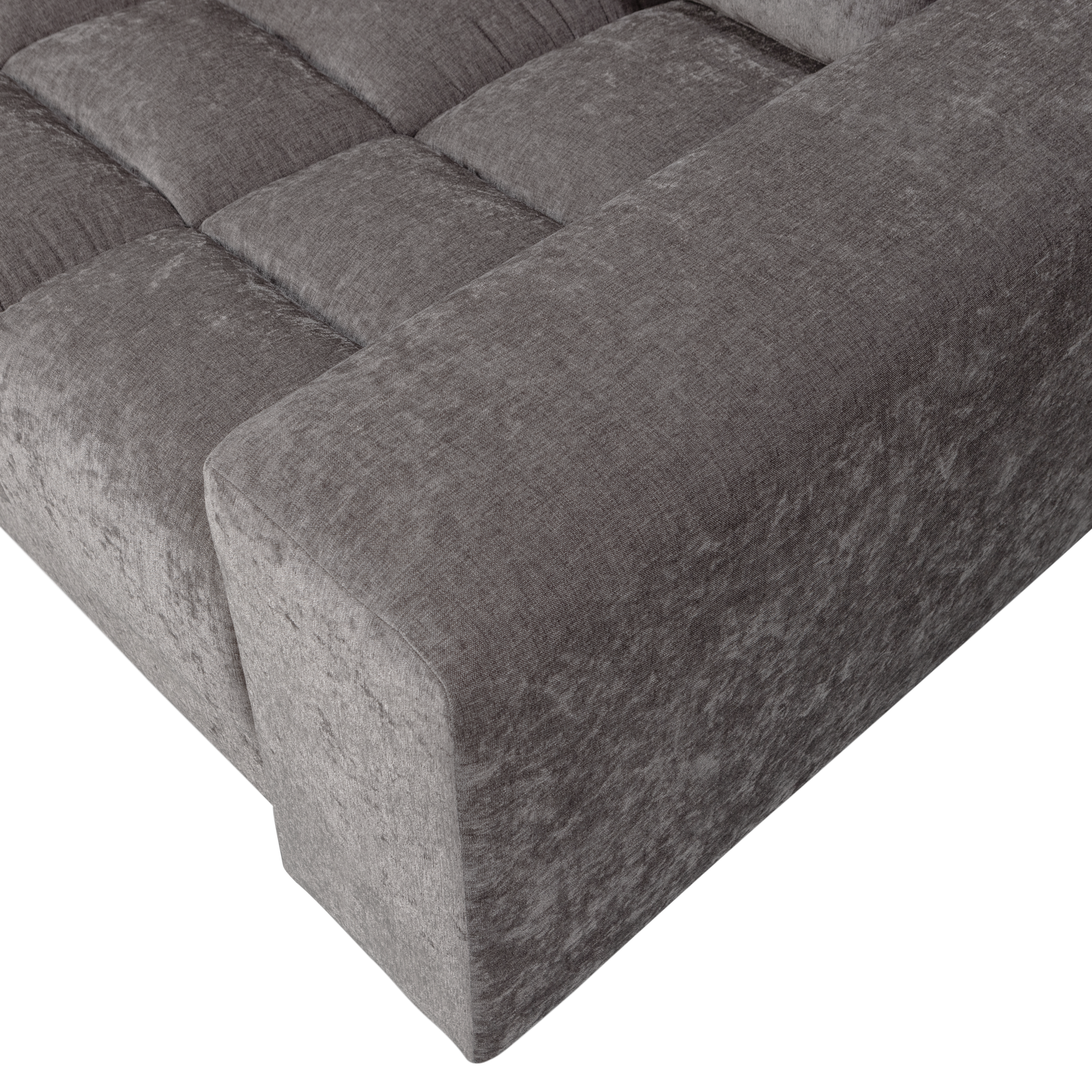 SECOND DATE 2-ZITS BANK VELVET GRIJS