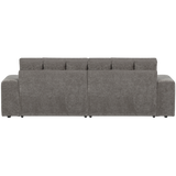 SECOND DATE 2-ZITS BANK VELVET GRIJS