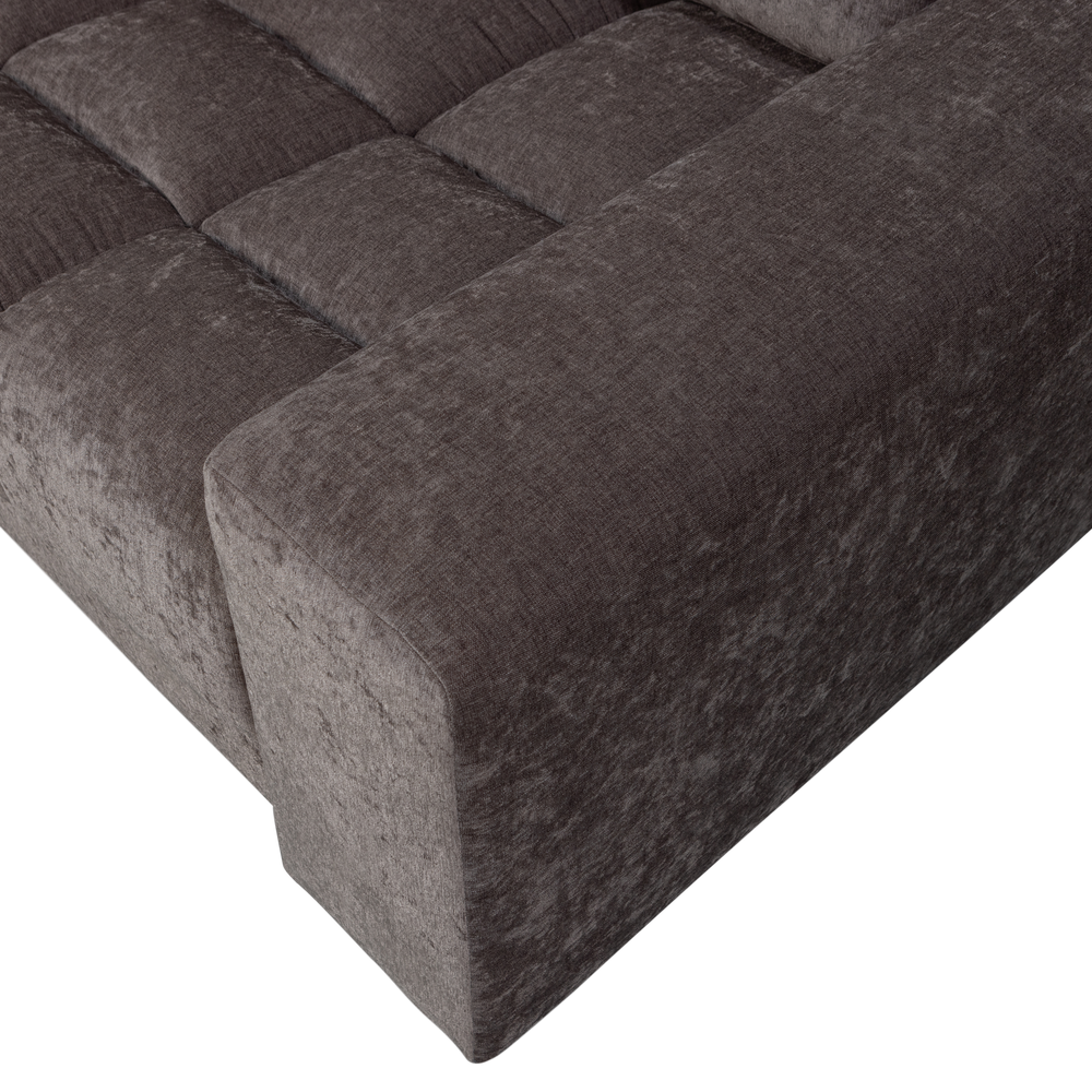 SECOND DATE 2-ZITS BANK VELVET WARMGRIJS