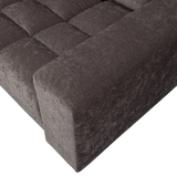 SECOND DATE 2-ZITS BANK VELVET WARMGRIJS