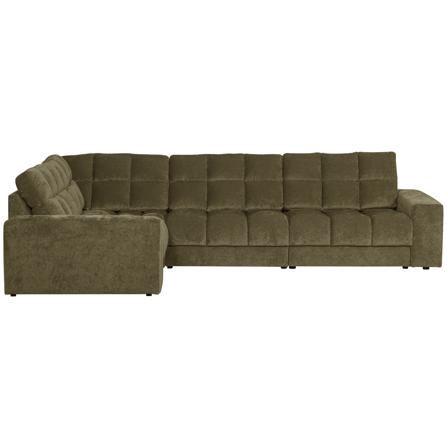 SECOND DATE HOEKBANK LINKS VELVET GROEN