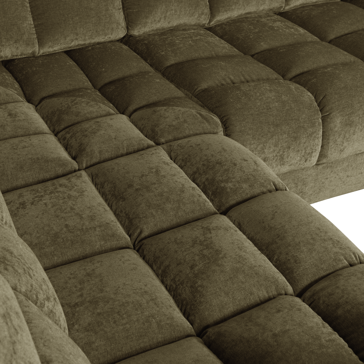 SECOND DATE HOEKBANK LINKS VELVET GROEN