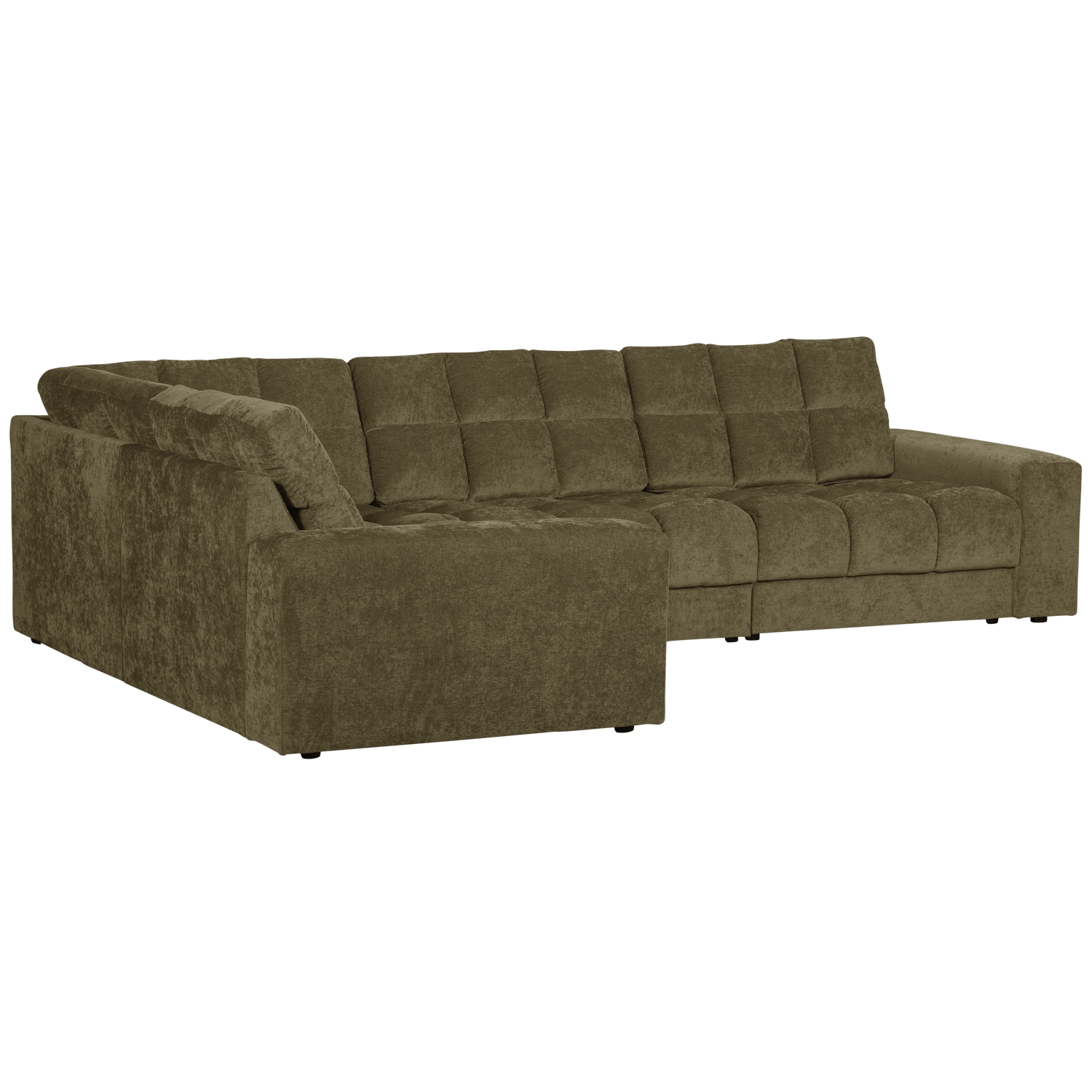 SECOND DATE HOEKBANK LINKS VELVET GROEN