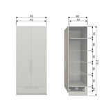 PURE 2-DEURS HANGKAST - SPLITDEUR GRENEN DUST [fsc]