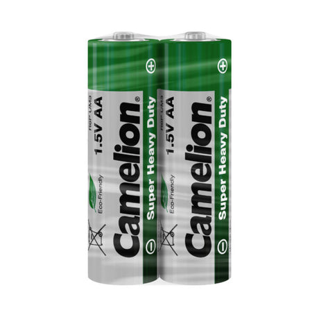 Camelion AA-batterijen met groen-witte behuizing, 2 stuks