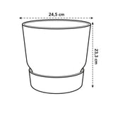 Elho - Greenville Rond | Zwartart | 25 C