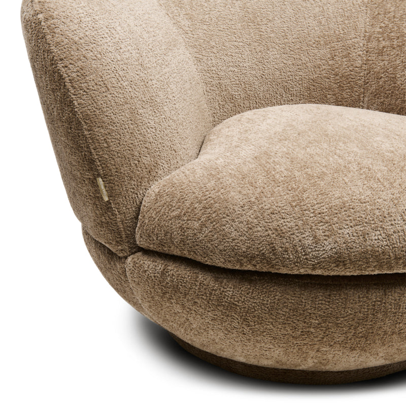 Rivièra Maison - Draaifauteuil Credo Mélange Weave Wheat