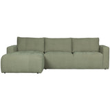 BAR CHAISE LONGUE BANK GEWEVEN STOF LINKS GROEN