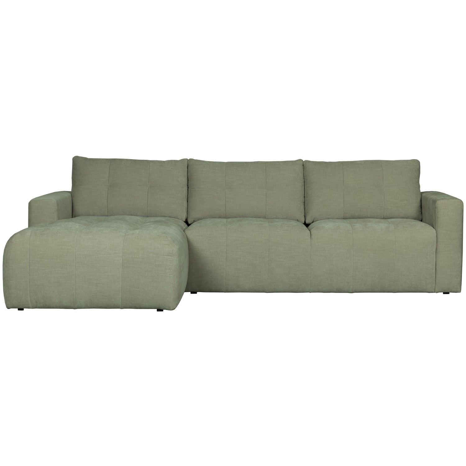 BAR CHAISE LONGUE BANK GEWEVEN STOF LINKS GROEN