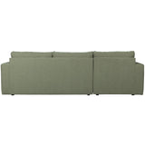 BAR CHAISE LONGUE BANK GEWEVEN STOF LINKS GROEN