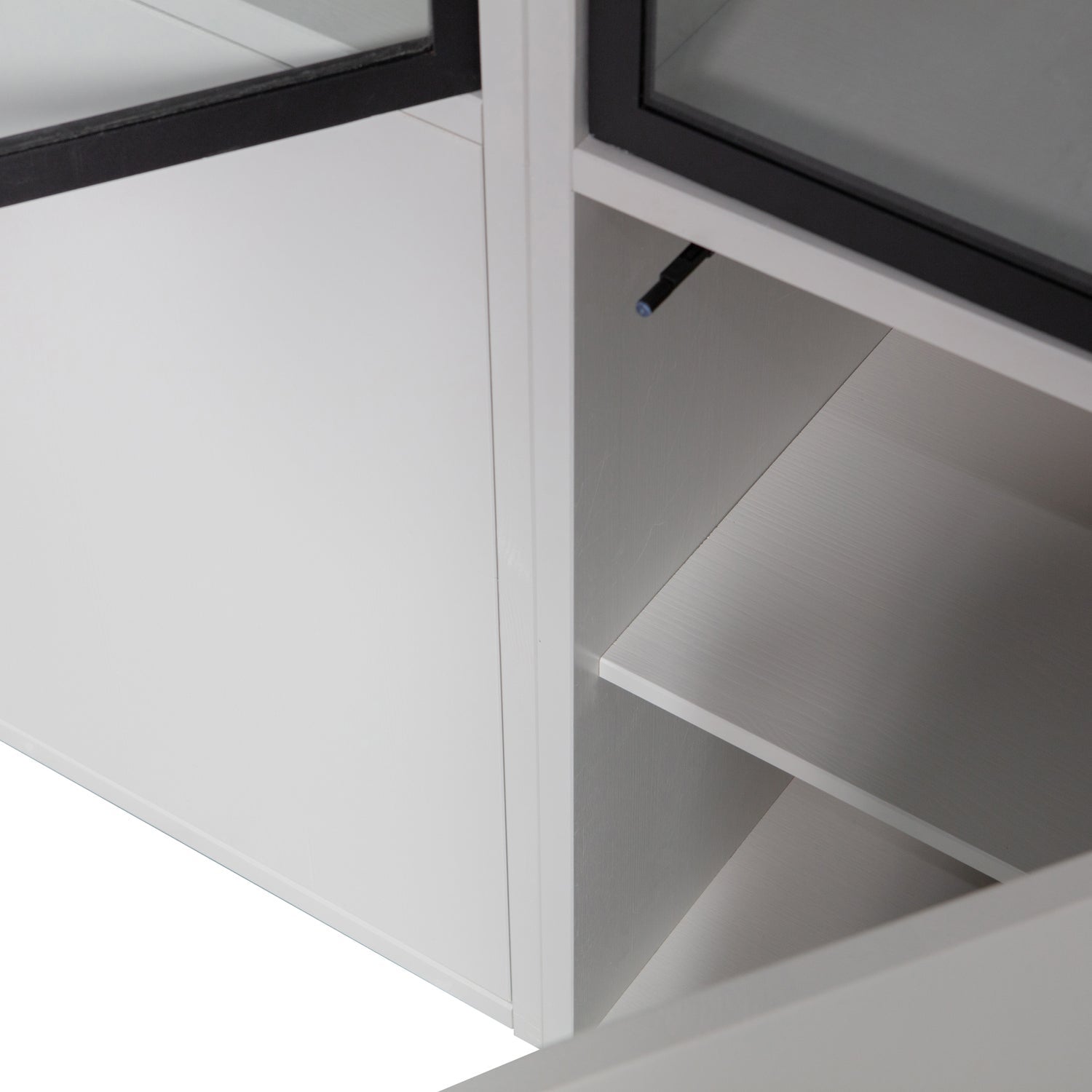 BASIC 4-DEURS VITRINEKAST GRENEN MIST [fsc]