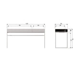 vtwonen - Basic bureau grenen mist [FSC]