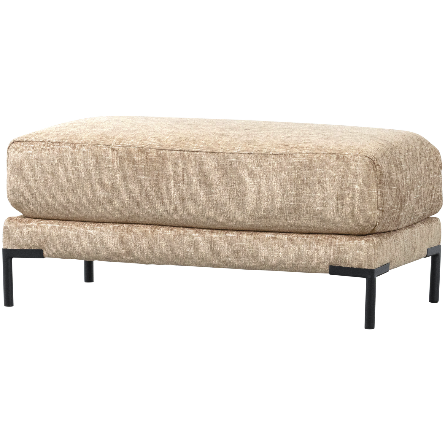 COUPLE POEF 50 CM NATUREL MELANGE