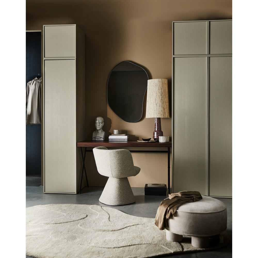 ROMEE ORGANISCHE SPIEGEL METAAL ZWART 100X70 CM