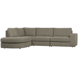 FAMILY HOEKBANK RONDING LINKS WARM GRIJS