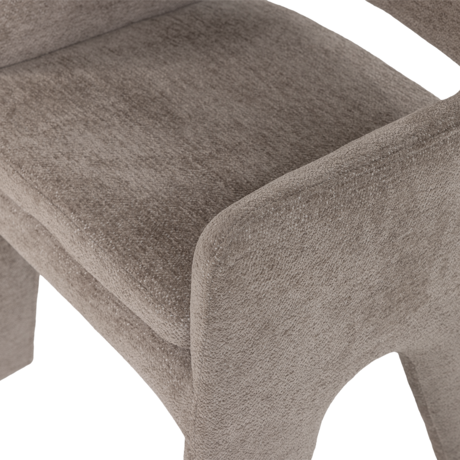 BIGFOOT EETKAMERSTOEL CHENILLE TAUPE [fsc]