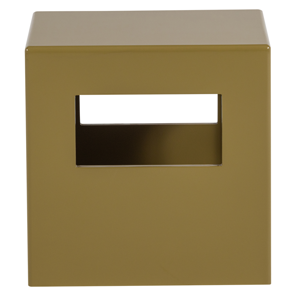 MODERN BIJZETTAFEL MDF HOUT HOOGGLANS HONINGGEEL