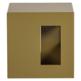 MODERN BIJZETTAFEL MDF HOUT HOOGGLANS HONINGGEEL