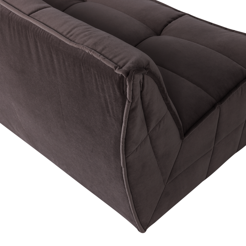 CLUSTER 3-ZITS BANK VELVET CHOCOLADE BRUIN