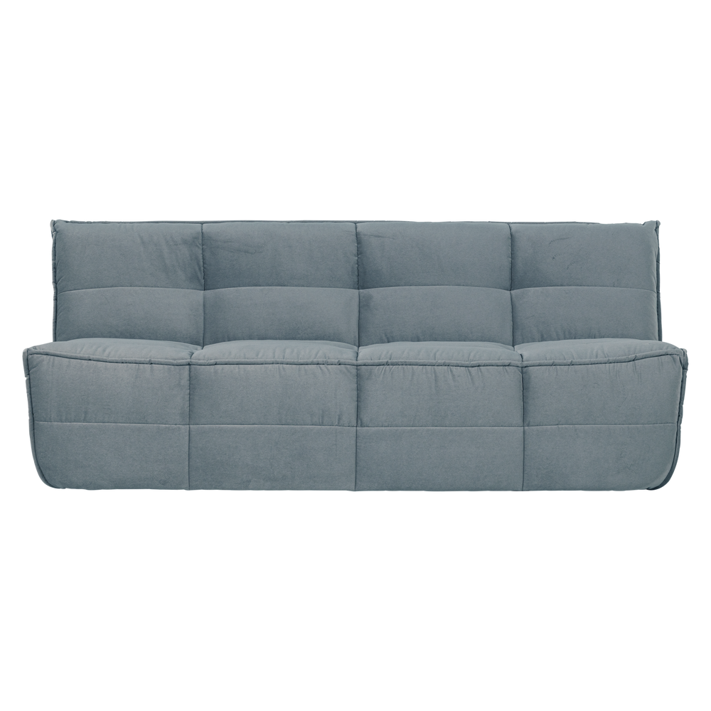 CLUSTER 3-ZITS BANK VELVET TURQUOISE BLAUW