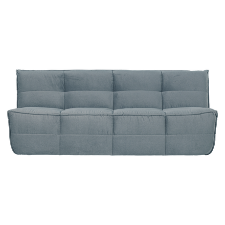 CLUSTER 3-ZITS BANK VELVET TURQUOISE BLAUW