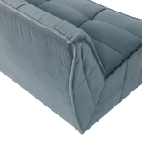 CLUSTER 3-ZITS BANK VELVET TURQUOISE BLAUW