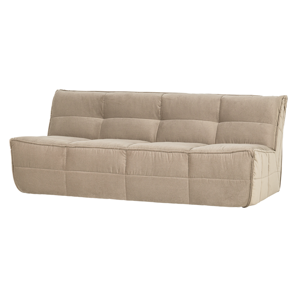 CLUSTER 3-ZITS BANK VELVET ZACHT BEIGE