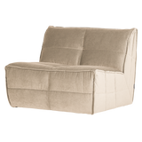 CLUSTER 1-ZITS ELEMENT VELVET ZACHT BEIGE