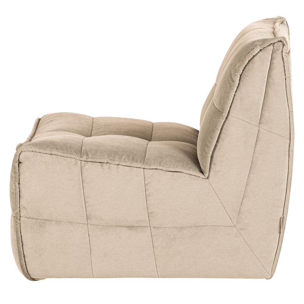 CLUSTER 1-ZITS ELEMENT VELVET ZACHT BEIGE