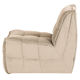 CLUSTER 1-ZITS ELEMENT VELVET ZACHT BEIGE