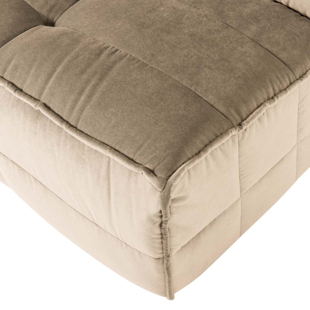 CLUSTER 1-ZITS ELEMENT VELVET ZACHT BEIGE