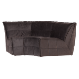 CLUSTER HOEKELEMENT VELVET CHOCOLADE BRUIN