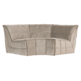 CLUSTER HOEKELEMENT VELVET WARM TAUPE