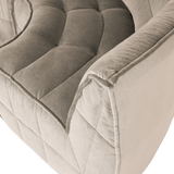 CLUSTER HOEKELEMENT VELVET WARM TAUPE