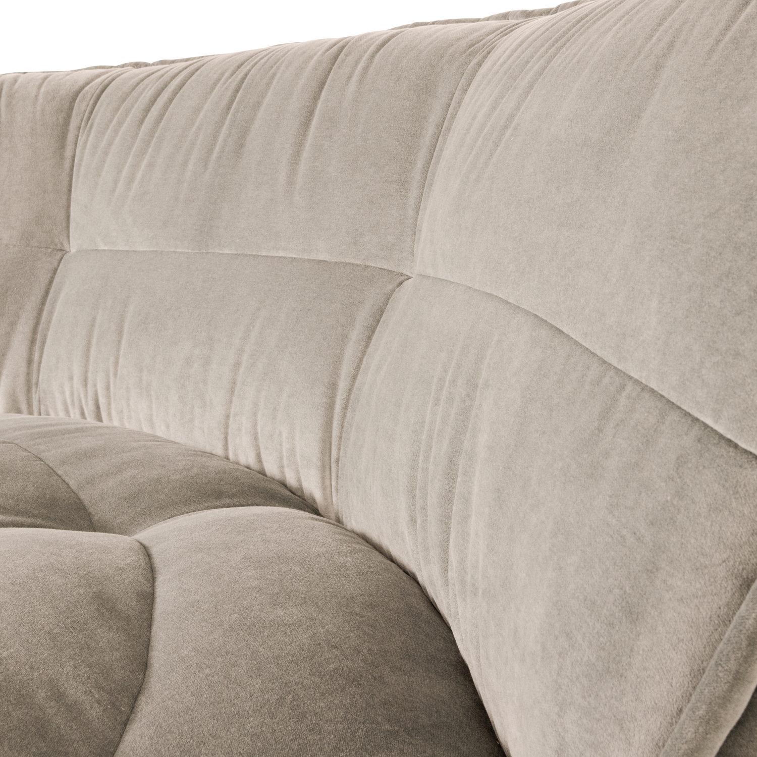 CLUSTER HOEKELEMENT VELVET WARM TAUPE