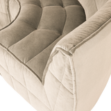CLUSTER HOEKELEMENT VELVET ZACHT BEIGE