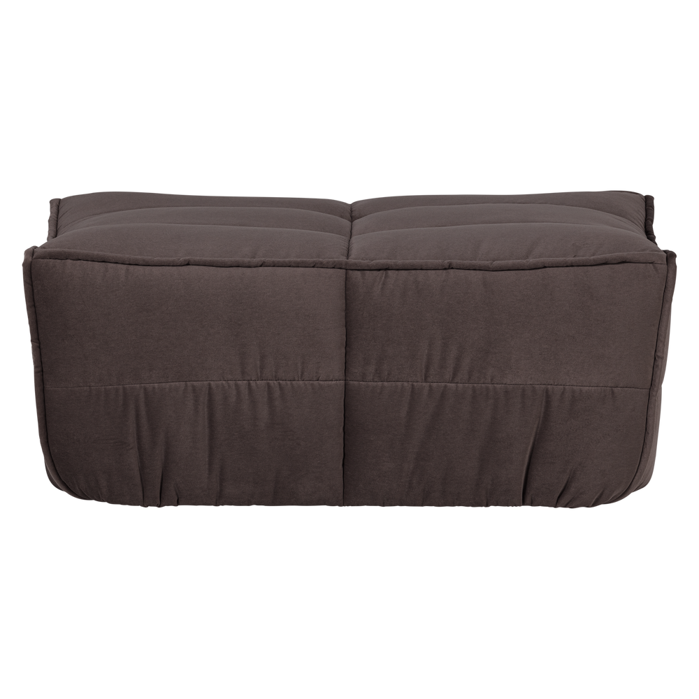 CLUSTER HOCKER VELVET CHOCOLADE BRUIN