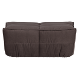 CLUSTER HOCKER VELVET CHOCOLADE BRUIN