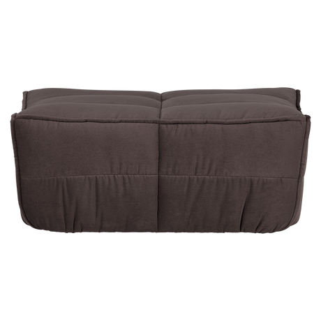 CLUSTER HOCKER VELVET CHOCOLADE BRUIN