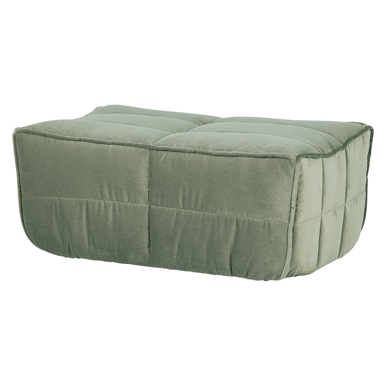 CLUSTER HOCKER VELVET PISTACHE GROEN